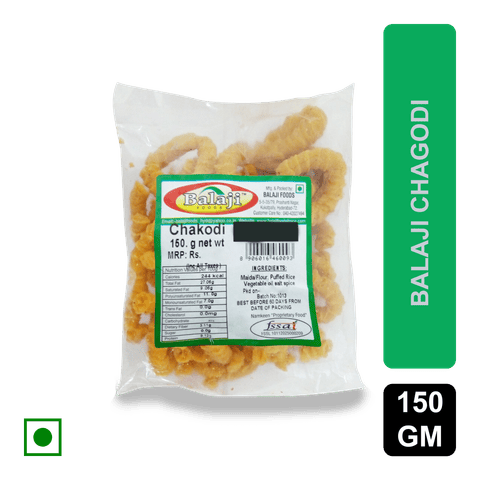 Balaji Foods Chakodi Snacks Food, 150 gm Pouch