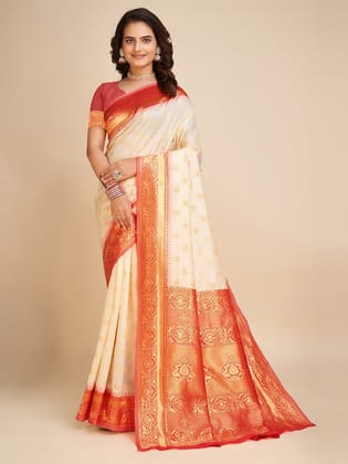 Ethnic Woven Design Zari Banarasi Saree
