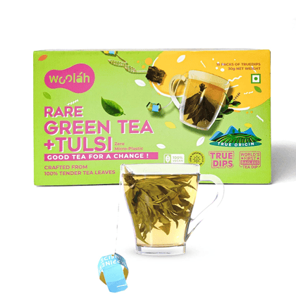 Woolah Rare Green Tea Tulsi, 60 Pcs