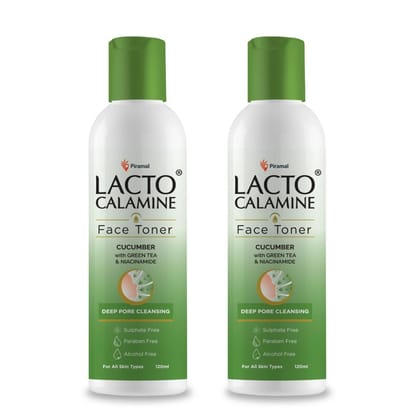 Lactocalamine Cucumber Toner Pack of 2 x 120ml
