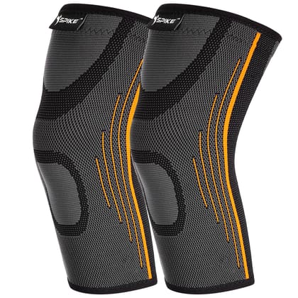 Spike Knee Cap (Orange)-Medium