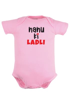 Nanu Ki Ladli Baby Romper | Onesies-Baby Romper / 0-3 Months / Pink