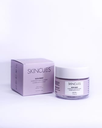 Skincues Skin Reset Overnight Sleeping Mask |100 gms | Blueberry Bakuchi Extracts | Night Cream for glowing skin & Nourishing face | For All Skin Types