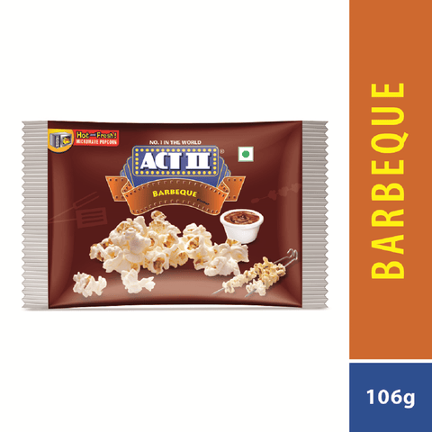 Act II Microwave Popcorn Barbeque 106 gm Pouch
