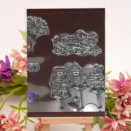 Reusable Rubber Stamp, TPR Stamp DIY Accessories Good Stamping Effect DIY Transparent Stamp Stick Repeatedly for Envelope for Diary for Invitation Letter, Photo Album Decoration for Paper Crafts 