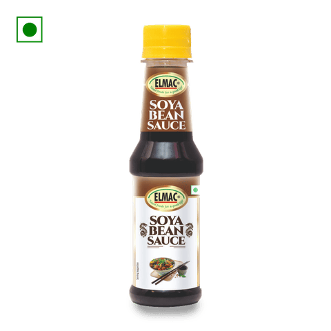 Elmac Soya Bean Sauce, 200 gm Bottle