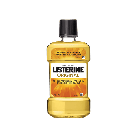 Listerine Mouthwash Liquid - Original, 500 ml Bottle