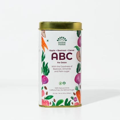 Natural ABC latte Milk Mix (Apple+Beetroot+Carrot) For Skin Glow - 250 Grams