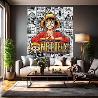 Monkey D Luffy One Piece Manga Wall Panel