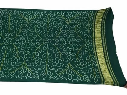 Bandhani Dupatta # All Over Green Color Fancy  Design Gaji Silk Dupatta  by KalaSanskruti Retail Private Limited