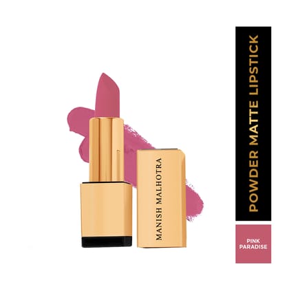 Manish Malhotra Powder Matte Lipstick - Pink ParadisePink Paradise