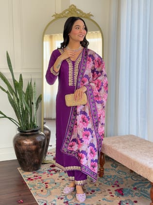 KURTI PANT WITH DUPATTA