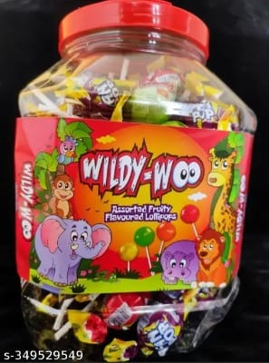 Wildy Woo Assorted Lollipops MRP 500 (100 pcs)