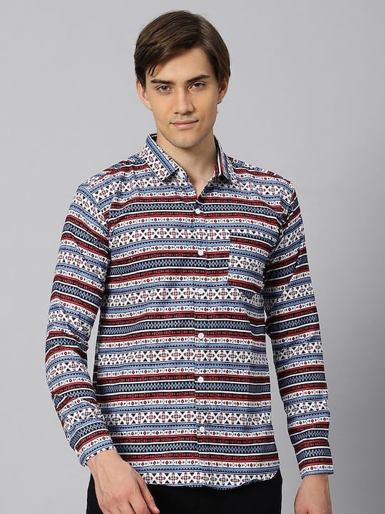 Classic Ethnic Printed Casual Shirt