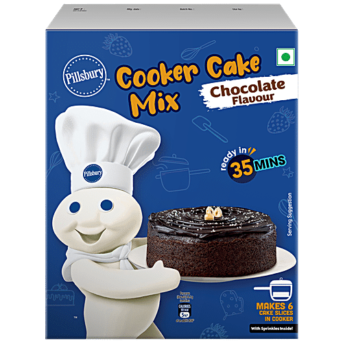 Pillsbury Cooker Cake - Chocolate (Eggless), 159 g Carton