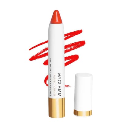 Perfect Curves Matte Lip Crayon + LIT Liquid Matte Lipstick - Bold Beauty