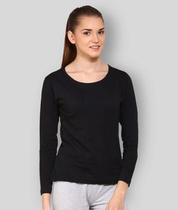 Appulse - Black Cotton Regular Fit Womens T-Shirt ( Pack of 1 ) - XXL