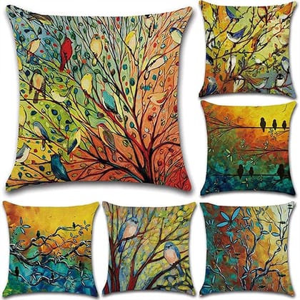 MG126_Decorative Throw Pillow Covers for Indoor and Outdoor Decoration set of 5-12*12 Inches