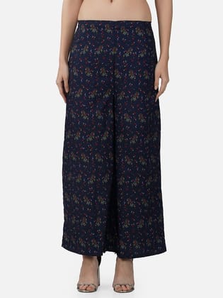 Women Printed Flared Palazzos