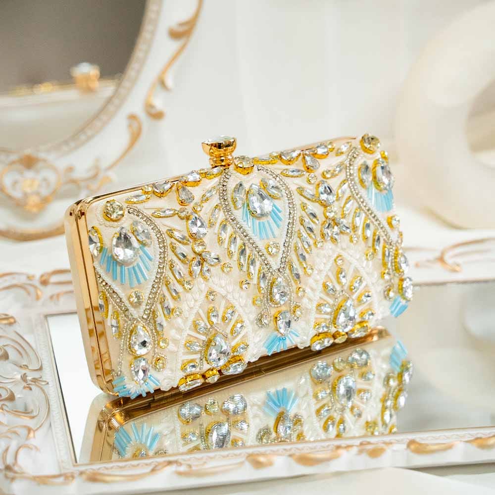 Desire Clutch Bag-Beige