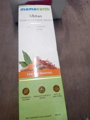Mamaearth Ubtan Foaming face wash With turmeric & saffron 