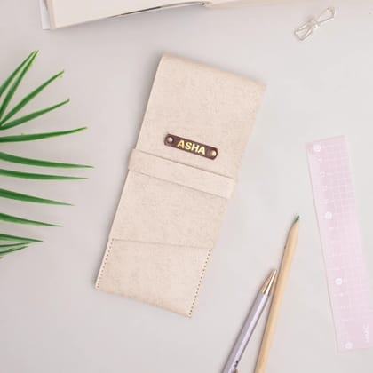 PERSONALISED PENCIL CASE - BEIGE-Beige