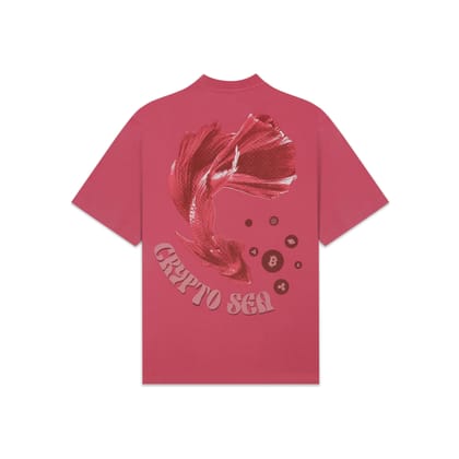 Crypto Sea Tee-S / Punch Pink