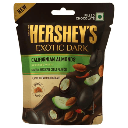 Hershey's Exotic Dark Chocolate Californian Almond Seasoned with Guava Mexican Chili Flavor, 30 gm
