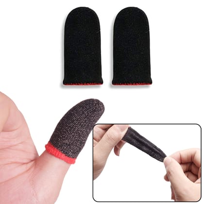 7391 Thumb & Finger Sleeve For Mobile Game, Pubg, Cod, Freefire, 1 Pair