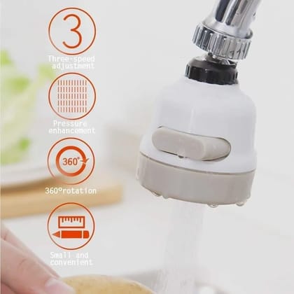 Adjustable Head Nozzle Splash Proof Filter Extender Sprayer For Kitchen-8.5 cm / ABS Plastic