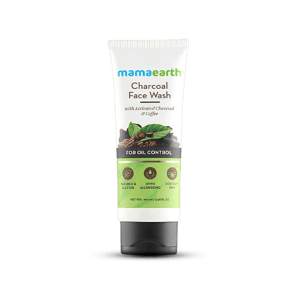 Mamaearth Charcoal Face Wash For Oil Control, 100 ml Tube