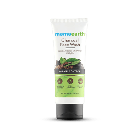 Mamaearth Charcoal Face Wash For Oil Control, 100 ml Tube