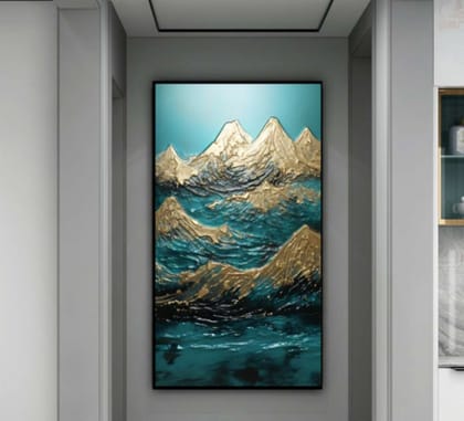 Sea Waves Wall Painting| Crystal HD Wall Painting  | Wall Decor | 60 x 80 cm