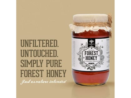 Raw Organic Forest Honey,100% Pure and Natural, Unprocessed, Unfiltered, Unpasteurized for weight loss  - 350 Gram