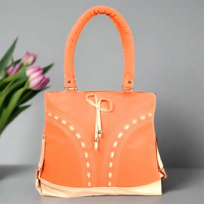 Handbags For Women | Big Shoulder Bag | Premium PU Leather Ladies Purse | Latest Trendy Large Capacity Stylish Bags - For Woman, Girls, Laptop, Office & Gifts-Pink