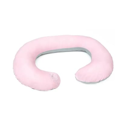 C Cushion Woven Pregnancy Pillow-125x80x18 cm / Pink