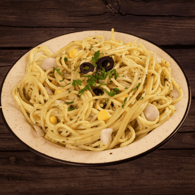 Veg Spaghetti - Creamy White