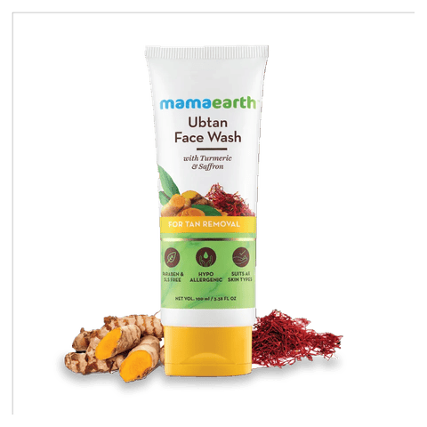 Mamaearth Ubtan Natural Face Wash, 100 ml Tube