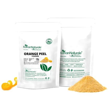 Kerala Naturals Orange Peel Powder 200 gm ( 100 gm x 2 Packs ) (Size - 200gm) by Kerala Naturals