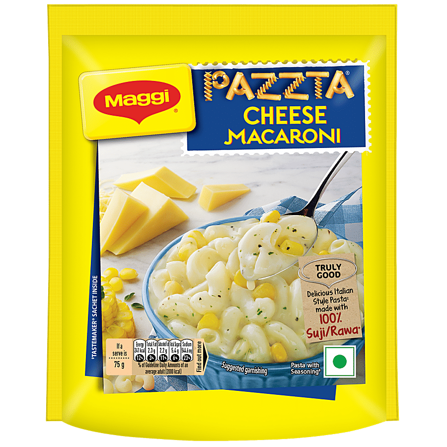 Maggi Pazzta Cheese Macaroni - Made With 100% Suji/Rawa, 75 G(Savers Retail)