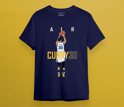Steph Curry 30 T- SHIRT-Large / Navy Blue