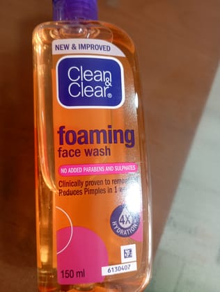Clean & clean foaming face wash