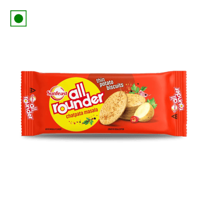 Sunfeast All Rounder Thin Potato Biscuits, 32.9 gm Pouch