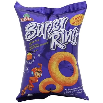 Oriental Snacks - Super Rings Cheese Flavoured, 60 gm