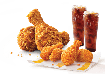 2 Pc Crispy Fried Chicken + 4 Pc McSpicy Chicken Wings + 2 Coke