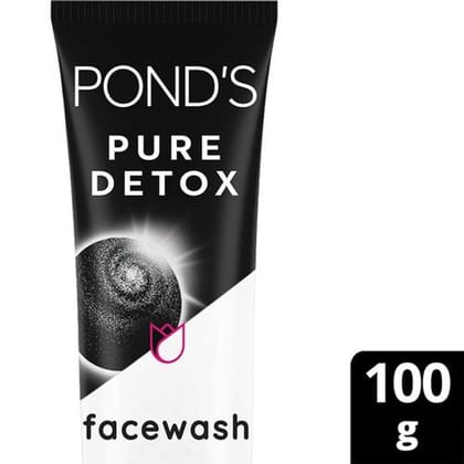 Ponds Pure Detox AntiPollution Purity Face Wash With Activated Charcoal 100 g