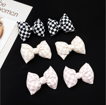 Large Bow Shoe Charm Pack Of 2 (Select Color)-Black & White Bow Pack Of 2