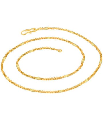 FASHION FRILL - Gold Plated Brass Chain ( Pack of 1 ) - None