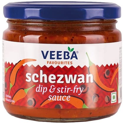 Veeba Schezwan Dip & Stir-Fry Sauce, 320 G Pet Jar(Savers Retail)