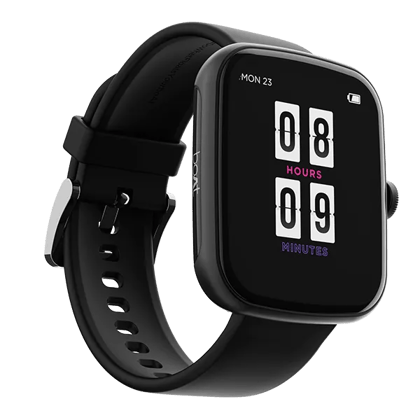 boAt Wave Style | Premium Smartwatch with  7 Days Battery Life, IP68 Sweat & Water Resistance, 10+ Sports Mode Active Black